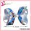 2015 Popular kids hair bow accessories,grosgrain ribbon hair bow,elsa & anna ribbon bow hair clip