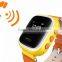 Colorful Child GPS Cell Phone Leather Talking Waterproof Watch For Kid Phone Wrist Watch