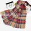 New Winter Plaid Square Tassel Fashion Women Wool Shawl
