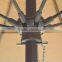 9ft Garden Canopy Patio Umbrella Aluminum w/ Tilt Crank - Red