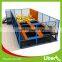2016 Newly Landed Amazing Rectangular Children Used Trampolines for Sale with Basketball Games