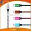 1M colorful braided cheap usb cable with good quality