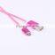 Braided double sided Micro USB cable for Andriod reversible usb plugs data cable