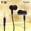 2015 High quality unique super bass stereo earphones flat wire earbuds