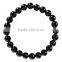 Fashion Charm Bangle Latest Design Daily Wear Bangle 8 mm 7.5 Inch Black Onyx Gemstone Bracelet