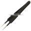 Eyebrow Tweezers / Eyelash Extension Tools Black Coated