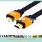 V2.0 New style HDMI cable with Ethernet and gold connector support 3D and 4K
