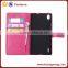 china supplier smart phone leather flip case for huawei p7 luxury
