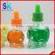 30ml clear skull shaped glass liquid bottle with child proof dropper
