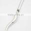 Charm 316L Stainless Steel Silver Chili Pendant Necklace