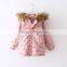 Girls warm casual fashion cotton-padded jacket