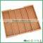 Bamboo Drawer Flatware Organizer With MDF Base