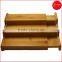 Hot Sale 3-Tier Expandable Bamboo Spice Rack Step Shelf Organizer bamboo kitchen organizer