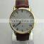 Japan Movement Newest Special Genuine Leather Strap Watch Print Your Logo