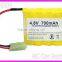 China Ni-Cd/NiCD Battery Pack 4.8V 700 mAh NiCd Battery pack for RC Car/Rc Car Battery 4.8V 700Mah