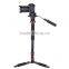 QZSD-Q228 Beike brand camera accessories China manufacturer aluminum handheld video camera monopod vs tripod for camcorder DSLR