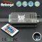 IR Wireless Remote Music RGB 24keys led controller Black Aluminum RGB controller DC12-24V 4A/CH