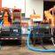 Wet concrete feeding spraying truck