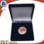 fancy london souvenir gift velvet display gold coin box package for promotion                        
                                                Quality Choice