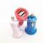 2.1A Dual USB Bullet Car Charger For Iphone / Samsung Galaxy