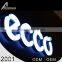 Customize Design Smooth Line 3D Led Letters With Acrylic Surface