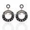Wholesale 2016 New Design Gold Plating Charming Girl Diamond Jewellry Women Earring Arylic Fashion Double Pearl Earrings