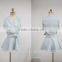 2015 fashion lady falbala collect waist T-shirt