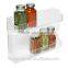 innovative clear 2 tiers acrylic spice rack,spice display rack manufacturer