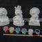 acrylic paint sets -DIY happy colorful drawing toy Kids plaster craft paint set