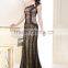 Vintage one shoulder Lace floor length Backless Mother Of The Bride Dress 2015(MOTB-003)