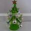 Green Glass Christmas tree decoration with factory ODM/OEM