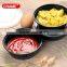 Small disposable takeaway plastic sauce container