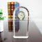 Transparent crystal glass desk clock