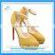 2016 hot selling platform high heels ankle strap women high heel shoes dressing shoes