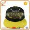 Wholesale cheap 6 panel 3D embroidery cotton twill snapback caps