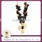 Stainless Steel Religious Black Crystal Rosary Crucifix Cross Statue 18K Gold Necklace Jewelry|Crucifix Of Jesus Necklaces