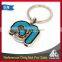 Personalized design your own metal coin keychain with soft enamel