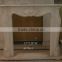 simple design beige limestone made cheap fireplace mantel