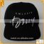 fashion high quality promotional black cotton falt cap customize wholesale