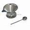 China supplier reusable stainless steel paperless pour over coffee dripper