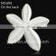white petal shape centerl rhinestone garment accessory for fashion dress