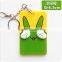 new Cartoon silicone soft card holder / Keyring Key chain Sleeve Set Bus IC Case Bag