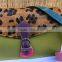 colorful leather and fur bag/clutch bag/purse