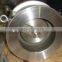 API WCB, CF8M, CS or SS wafer type double disc check valve 600LB