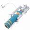2015 Top Hot 13.5cm Super Mini Wired Selfie Stick Handheld Monopod Mini Selfie Stick Pocket Selfie Stick