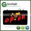 Large Bright Animated 22*13 inch LED Cocktails Martini Wine Glass Open Bar Sign