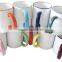Factory hot selling multicolor Sublimation Rim Handle Mugs