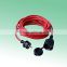 VDE certification euro waterproof rubber thread extension cord