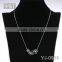 multi strand beaded necklaces trendy painted chain fringe pendant crystal statement necklace
