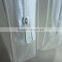 white frosted zipper closure transparent clear pvc cosmetic bag